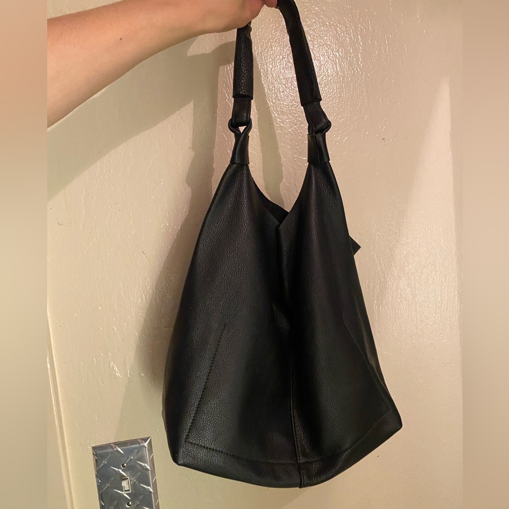 Vintage slouchy genuine leather bag